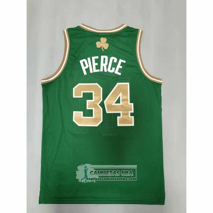 Camiseta Boston Celtics Paul Pierce NO 34 Mitchell & Ness 2007-08 Verde
